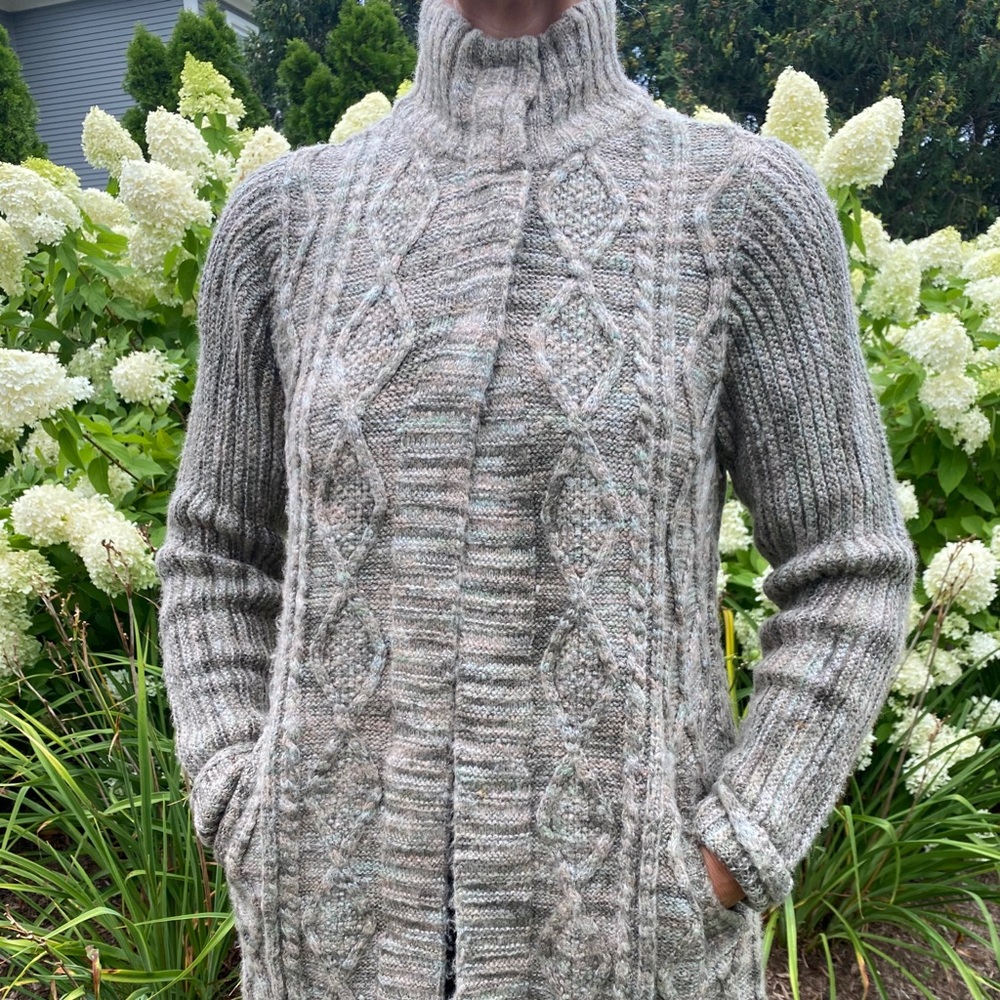 Prana Turtle Neck Cardigan - Size S